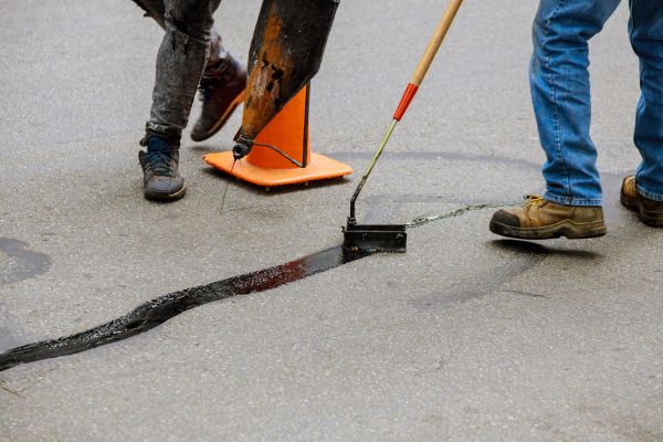 Parking Lot Crack Sealing in Castle Rock